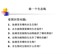 教科版科学五上做一个生态瓶课件.ppt