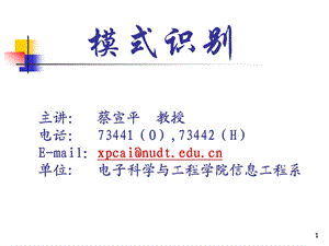 模式识别详细PPT.ppt