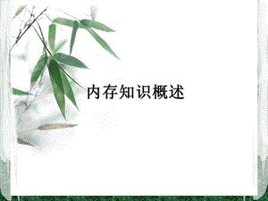 内存知识概述.ppt