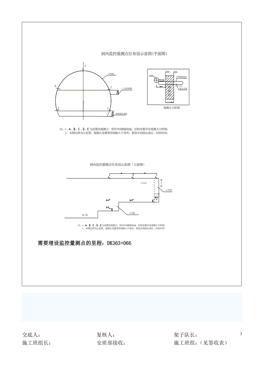 nl隧道洞内监控量测点布设施工技术交底书1.doc_第3页