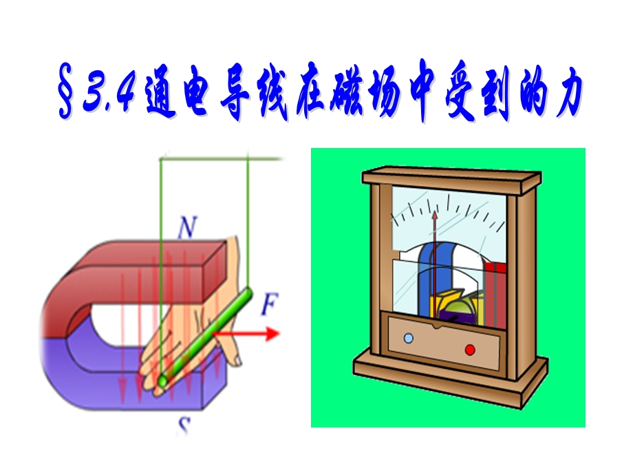 (公开课)通电导线在磁场中受到的力.ppt_第2页