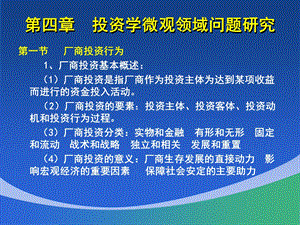 四章投资学微观领域问题研究.ppt