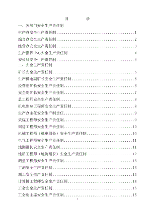 安全生产责任制和岗位责任制汇总.doc