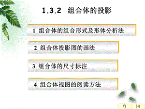 形体的三面投影(组合体).ppt