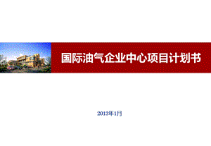 2013国际油气企业中心项目计划书.ppt