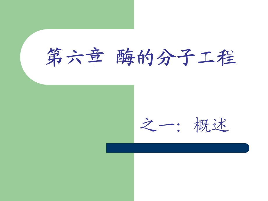 酶分子工程概述.ppt_第1页