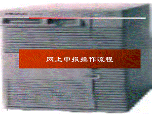 网上申报操作流程.PPT