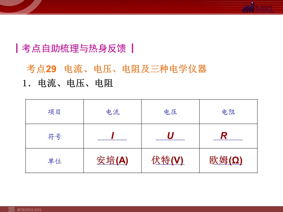 2013届中考物理考点冲刺复习课件《第10讲电流、电压、电阻》.ppt_第2页