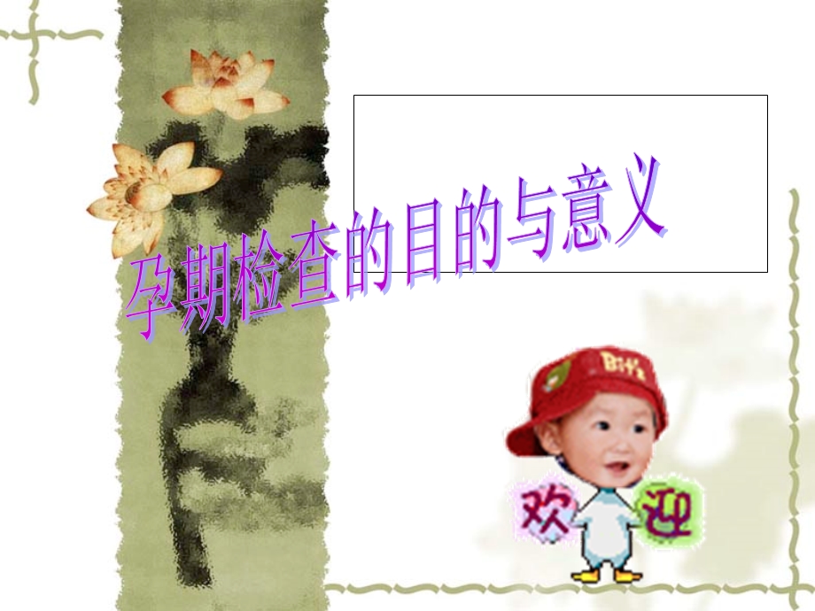 孕期检查的目的与意义.ppt_第1页