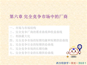 微观完全竞争市场中的厂商.ppt