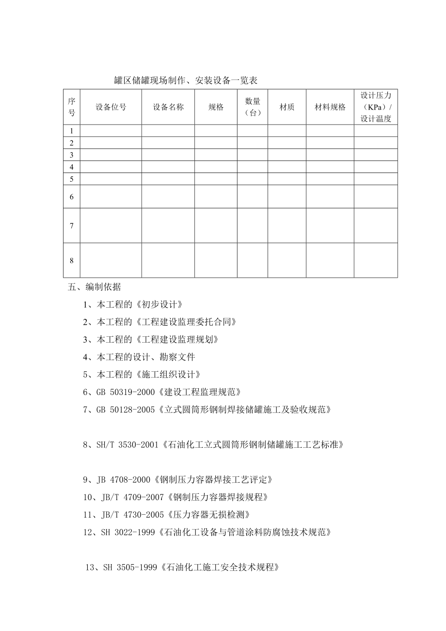 vh立式圆筒形钢制储罐现场焊接储罐监理细则范本[整理].doc_第3页