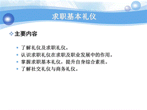 求职面试基本礼仪.ppt