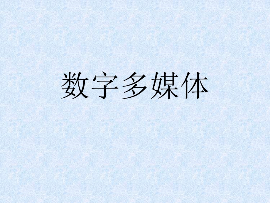 数字多媒体.ppt_第1页