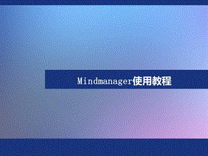 Mindmanager使用教程.ppt