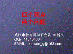 四个观点两个问题.ppt