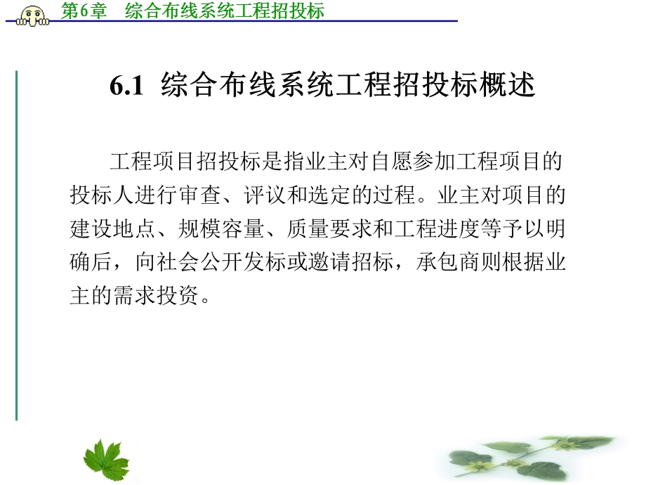 综合布线系统工程招投标.ppt_第2页