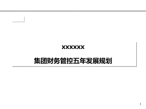 集团财务五年发展规划.ppt