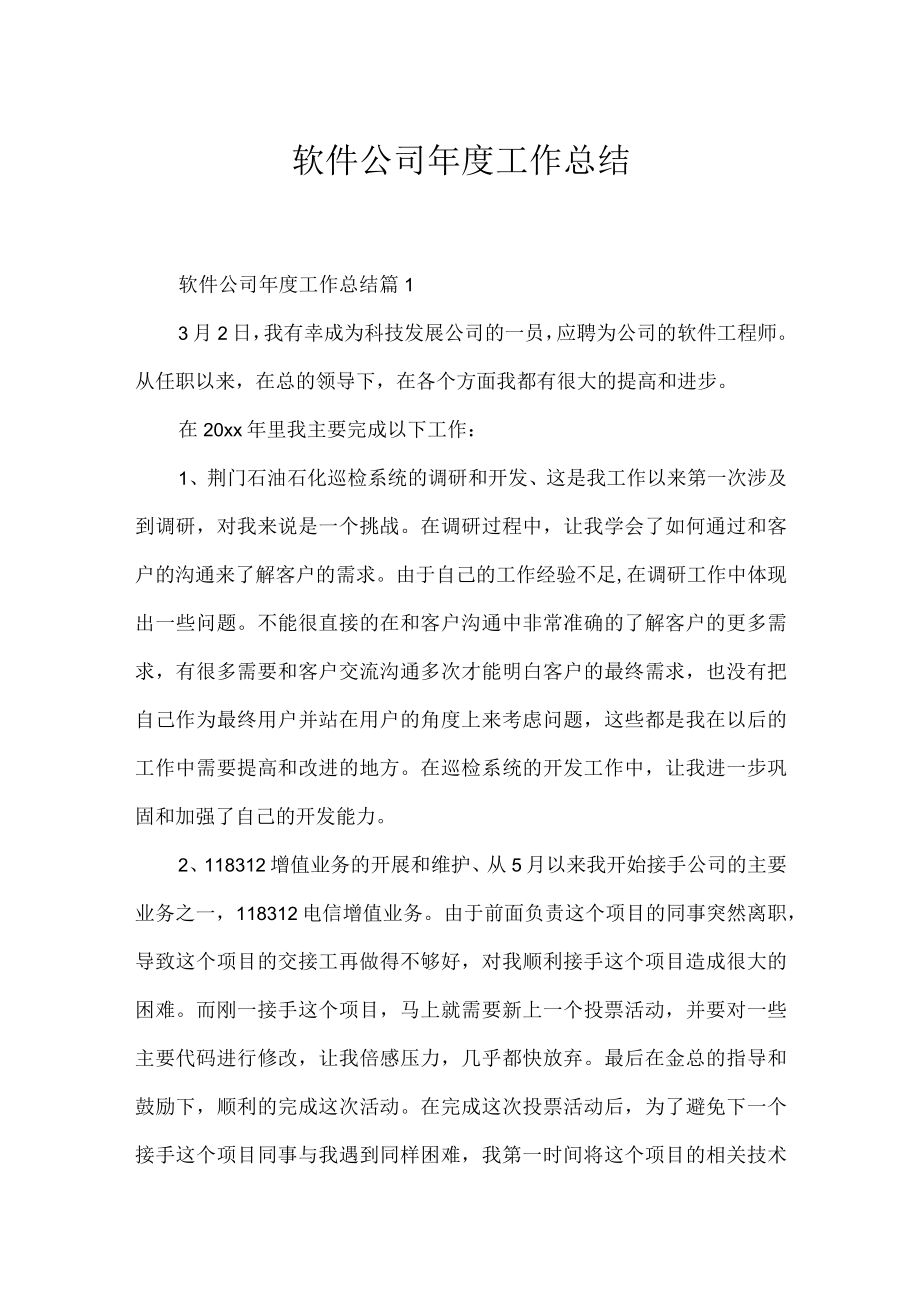 软件公司年度工作总结.docx_第1页