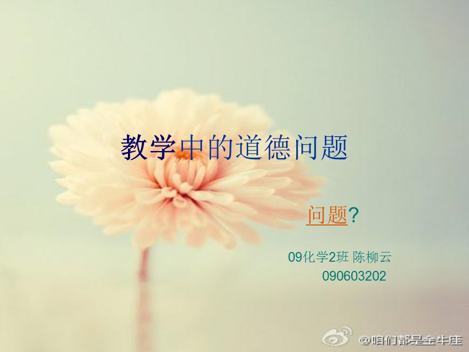 教学中的道德问题.ppt_第1页