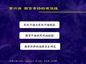 期货市场的有效性.ppt