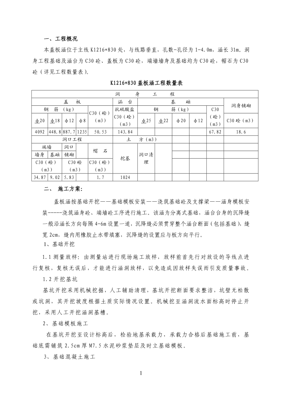 1216 呢830暗涵施工方案.doc_第2页