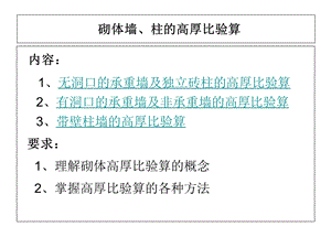 砌体墙、柱的高厚比验算.ppt