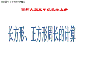 小学三年级数学上册长方形、正方形周长的计算.ppt