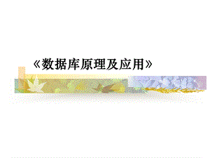 ch1关系数据库概述.ppt