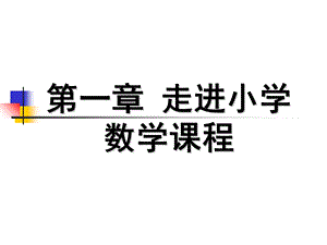 走进小学数学课程.ppt