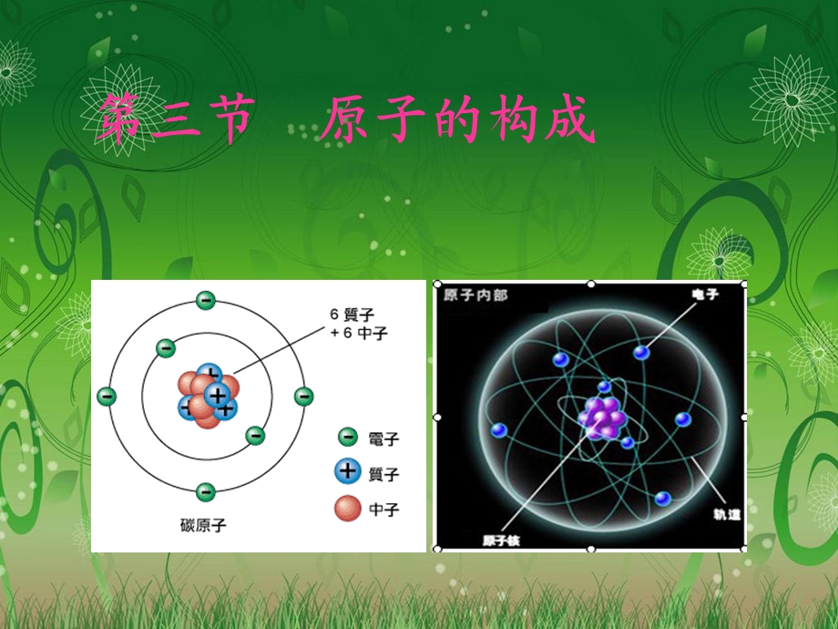 教学课件第三节原子的构成(鲁教版).ppt_第1页