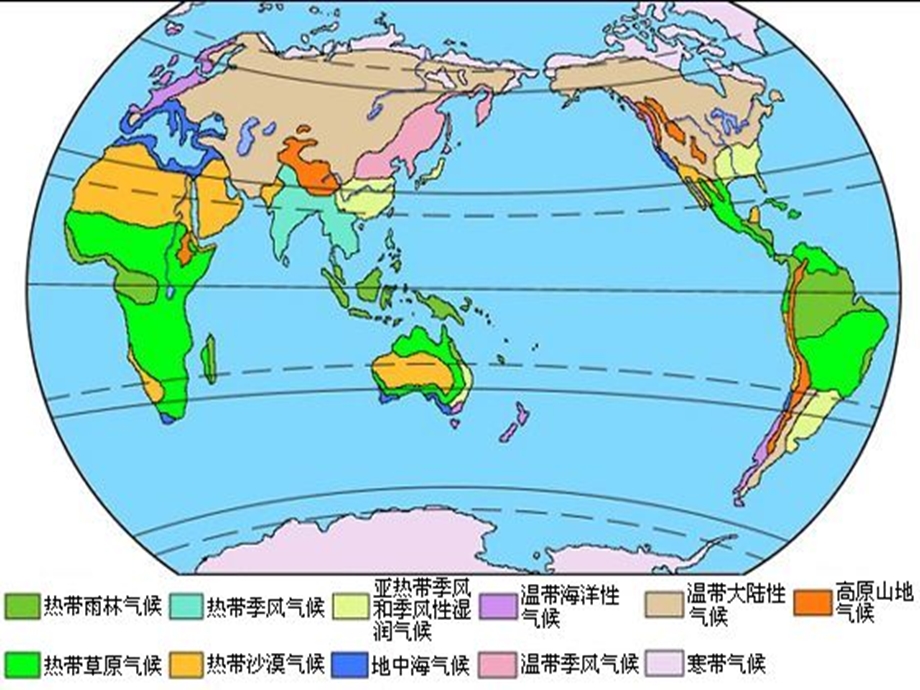 陆地自然带和气候的对应分析.ppt_第1页