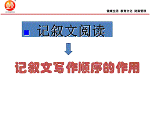 现代文阅读(记叙文写作顺序的作用).ppt