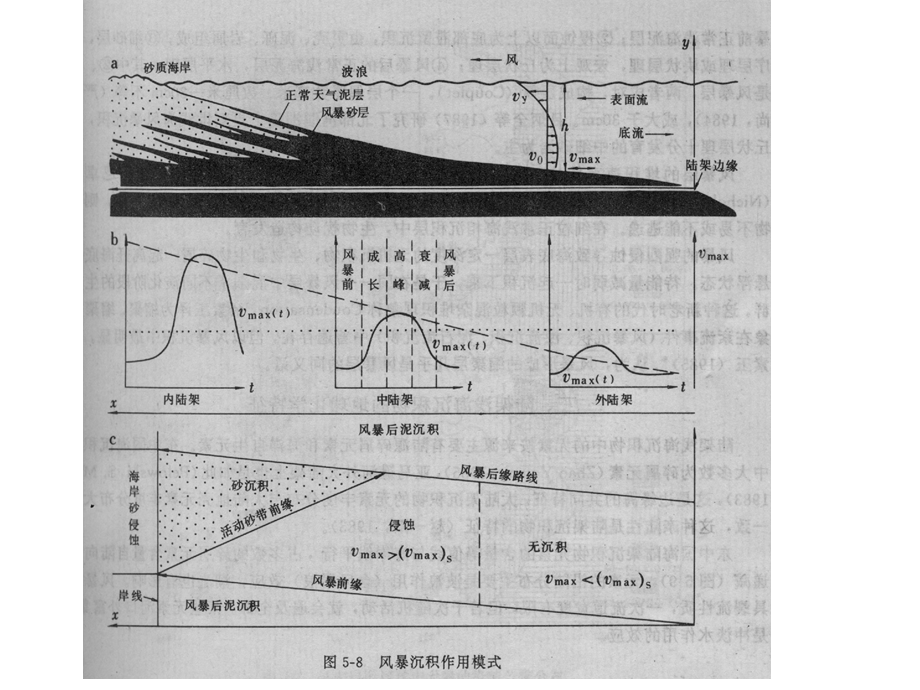 浪控陆架浅海碎屑沉积 弱潮尤其明显：潮30cms时浪显得很重要一般正常沉积风暴沉积交互.ppt_第3页