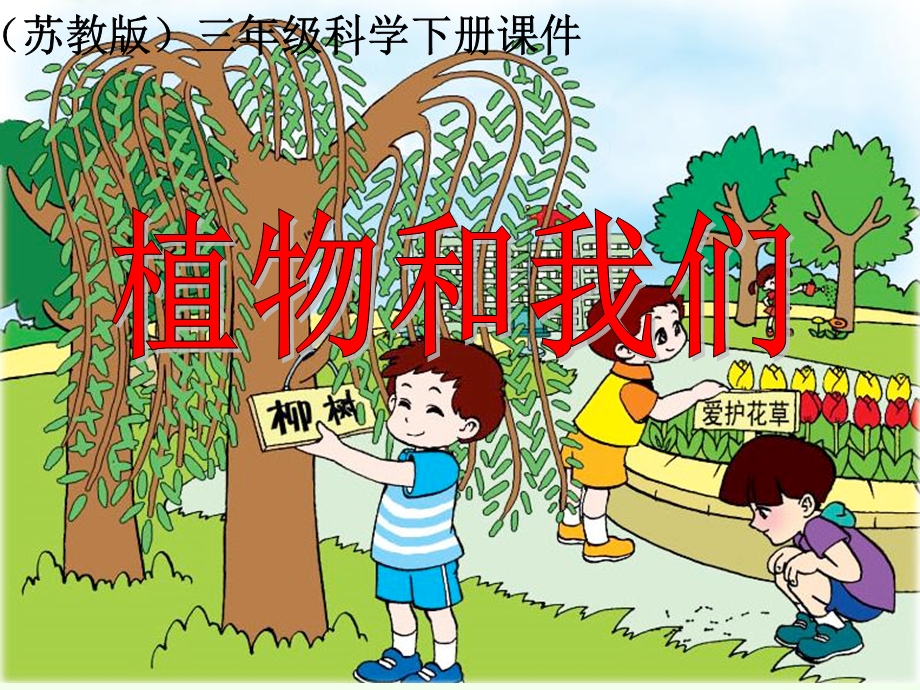 小学三年科学下植物和我们教学设计.ppt_第1页