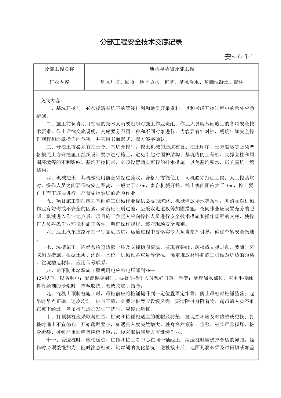 分部分项工程安全技术交底清单全.doc_第3页