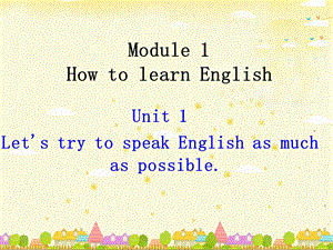 新外研版八年级上册Module1-Unit1课件.ppt