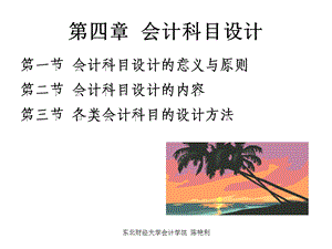 四章节会计科目设计.ppt