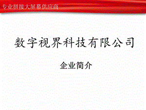 深圳数字视界科技有限公司资料.ppt