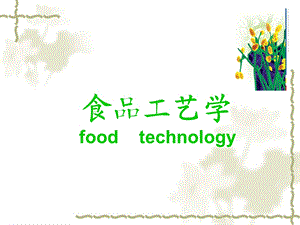 食品工艺学课件.ppt