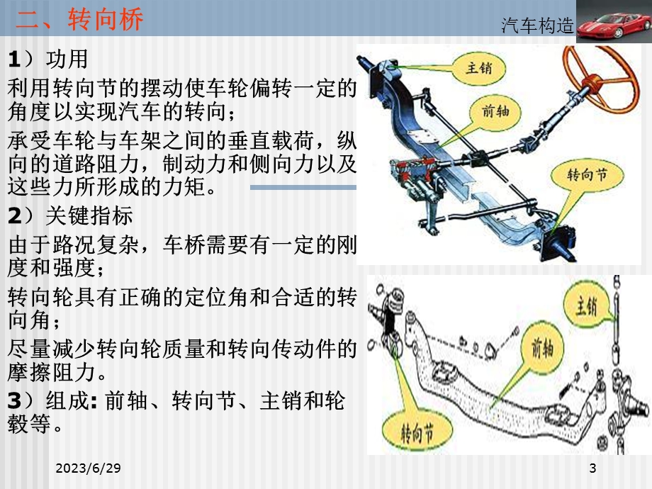 汽车构造下汽车行驶系统第二章车桥和车轮.ppt_第3页