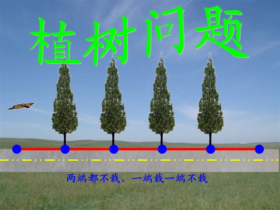 植树问题例2(两端都栽、一端栽一端不栽).ppt_第1页