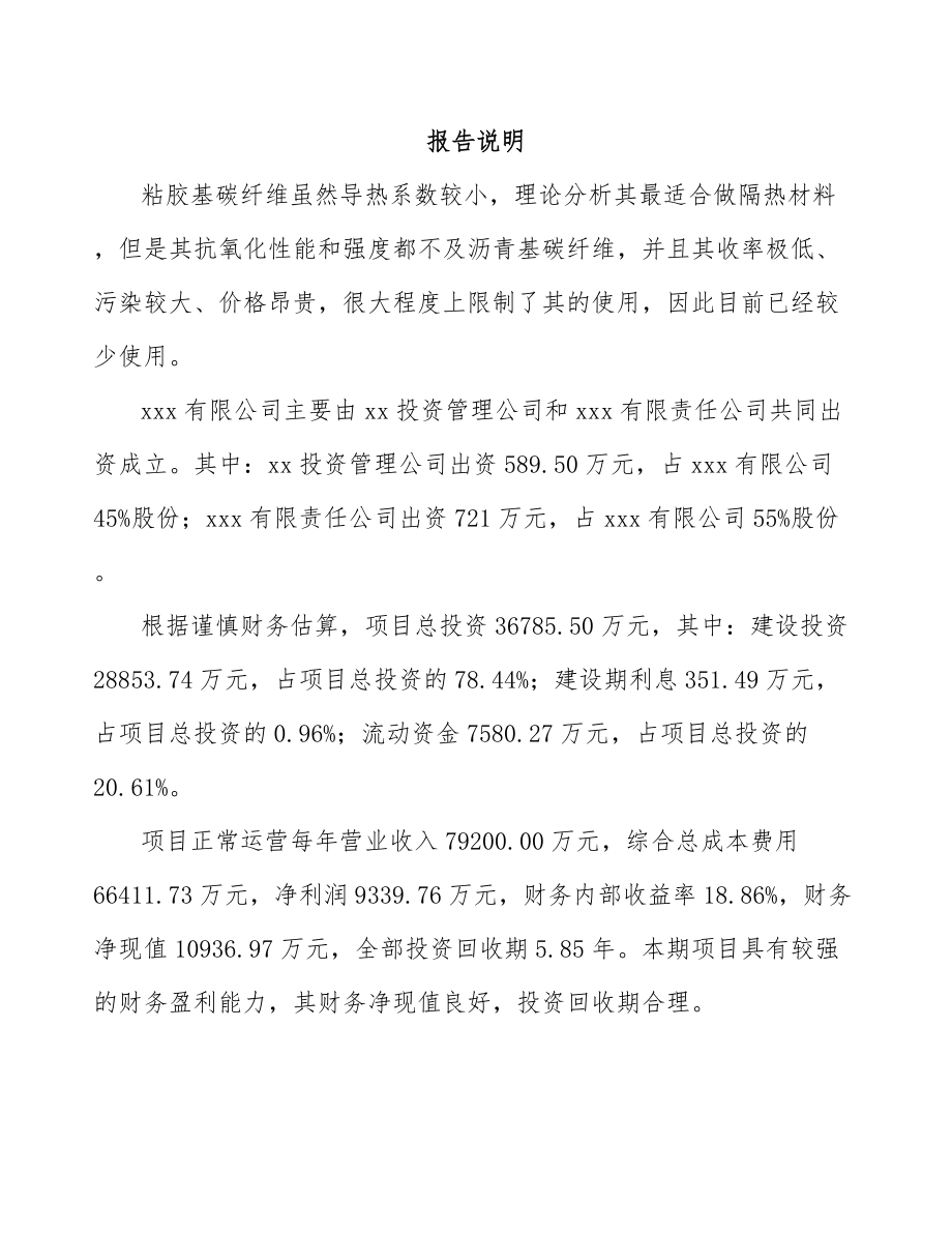 内蒙古关于成立碳纤维产品公司可行性研究报告.docx_第2页