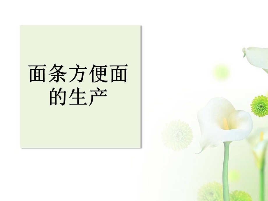 面条方便面,糕点蒸煮食品.ppt_第1页