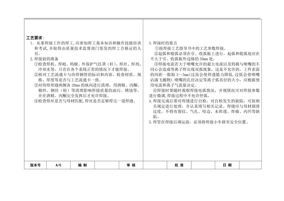 o焊接工关艺作业指导书.doc_第2页