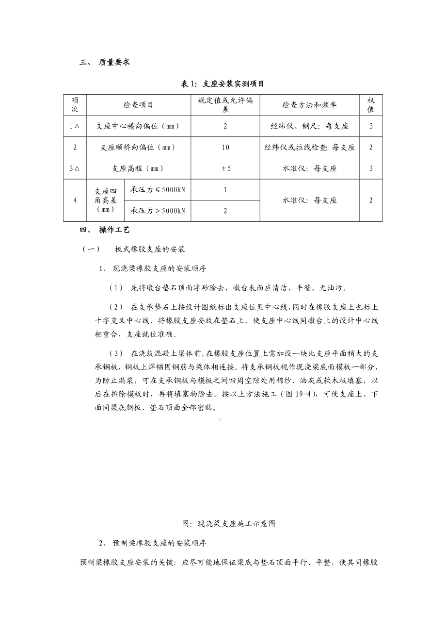 72、板式橡胶支座安装的施工技术交底.doc_第3页