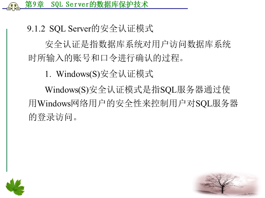 数据库技术及应用第9章sqlserver的数据库保护技术.ppt_第3页