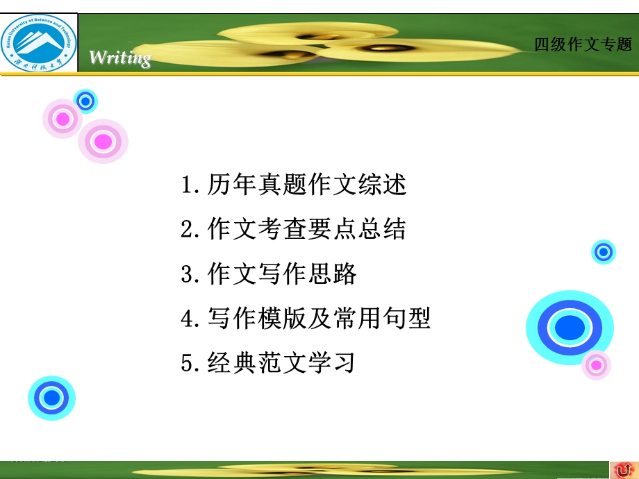 四级讲解作文快速阅读完形填空选词填空翻译2课件副本.ppt_第3页