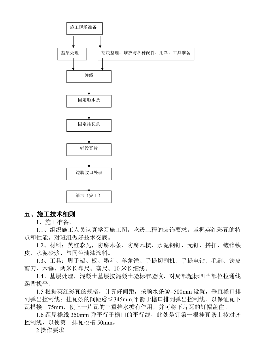 tk大坡度及四坡尖脚屋面英红彩瓦挂施工法.doc_第3页