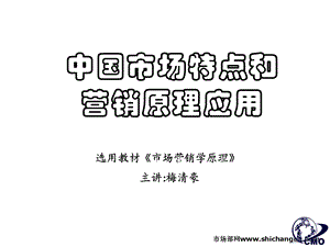 市场总监培训教材1中国市场特点及营销原理应用ppt课件.ppt