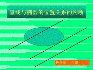 直线与椭圆的位置关系的判断.ppt